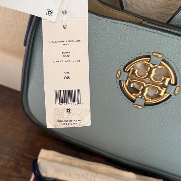 Tory Burch Blue Miller Small Shoulder Bag - Picture 3 of 10